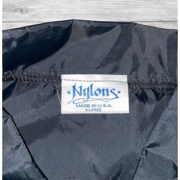 Vintage Karate Academy Tang Soo Black Windbreaker Jacket Men’s Size X-Large - Picture 4 of 7